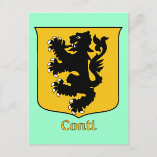 Conti Family Shield Postkarte
