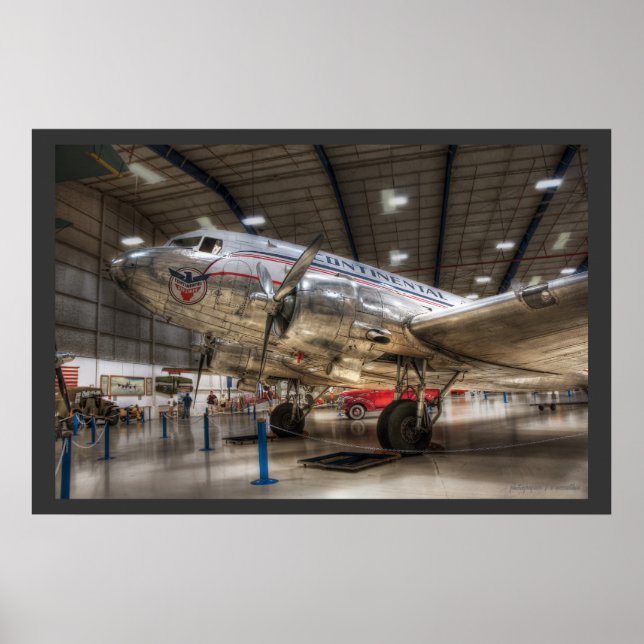 Continental Airlines DC3 Poster (Vorne)