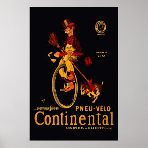 Continental Bicycle Nachdruck 36 x 24 Poster