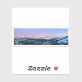 Continental Divide Custom-Cut Vinyl Sticker