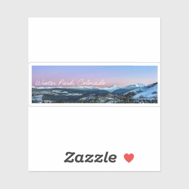 Continental Divide Custom-Cut Vinyl Sticker (Blatt)