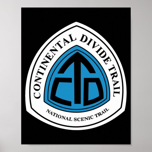 Continental Divide Trail Sign Usa _1  Poster (Vorne)