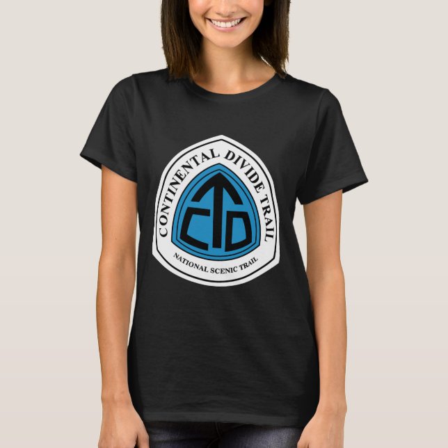 Continental Divide Trail Sign Usa _1  T-Shirt (Vorderseite)