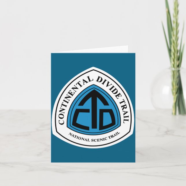Continental Divide Trail Sign Usa  Karte (Vorderseite)