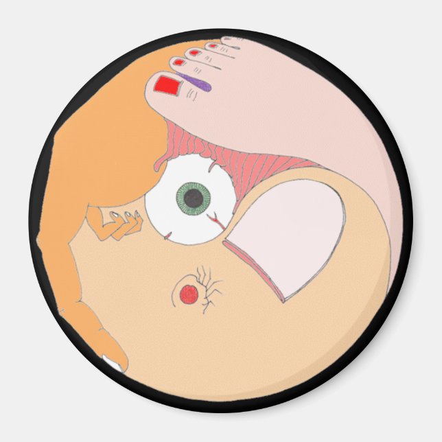 "Contortion" Mandala Magnet (Vorne)