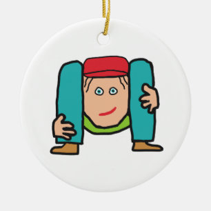Contortionist Keramik Ornament