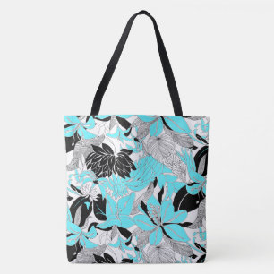 Contour Hawaii Tropical Lily and Protea Beach Bag
