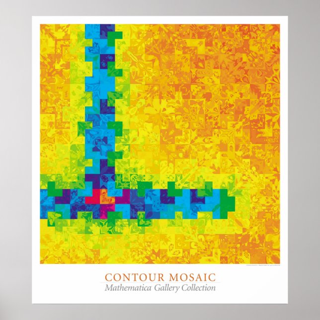 Contour Mosaic Poster (Vorne)