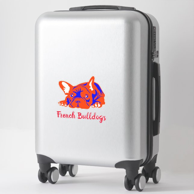 Contour Sticker French Bulldogs (Koffer)