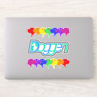 Contour Sticker Great Danes