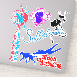 Contour Sticker Picture Great Dane