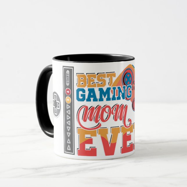 Contra Cheat Code Beste Gaming-Mama-Kaffee Tasse (Vorderseite Links)
