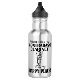 Contrabass Klarinette Happy Place Edelstahlflasche