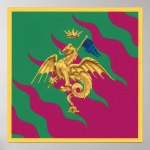 Contrada del Drago (Drache) Palio di Siena Poster