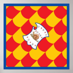 Contrada della Chiocciola (Schnecke) Palio Poster