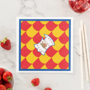 Contrada della Chiocciola (Schnecke) Palio Serviette