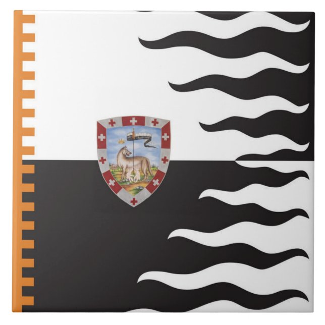 Contrada della Lupa (She-Wolf) Palio di Siena Fliese (Vorderseite)