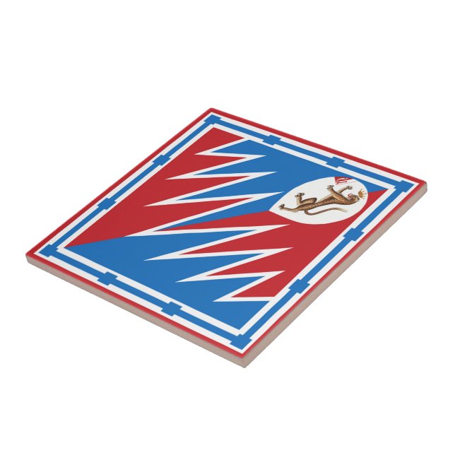 Contrada della Pantera (Panther) Palio di Siena Fliese (Seite)