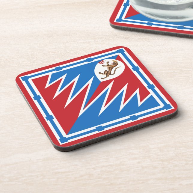 Contrada della Pantera (Panther) Palio di Siena Getränkeuntersetzer (Linke Seite)