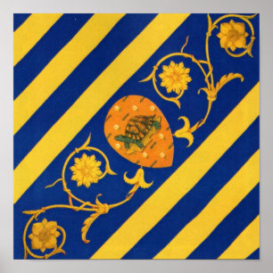 Contrada della Tartuca (Schildkröte) Palio di Sien Poster