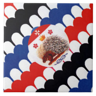 Contrada Sovrana dell'Istrice (Porcupine) Palio Fliese