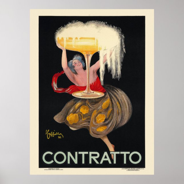 Contratto France Vintage Poster 1922 (Vorne)