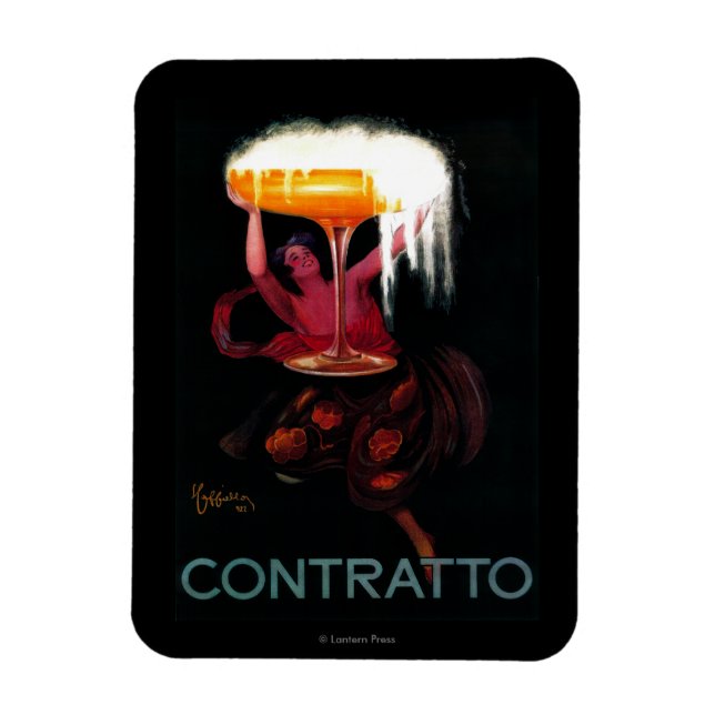 Contratto Vintage PosterEurope Magnet (Vertikal)