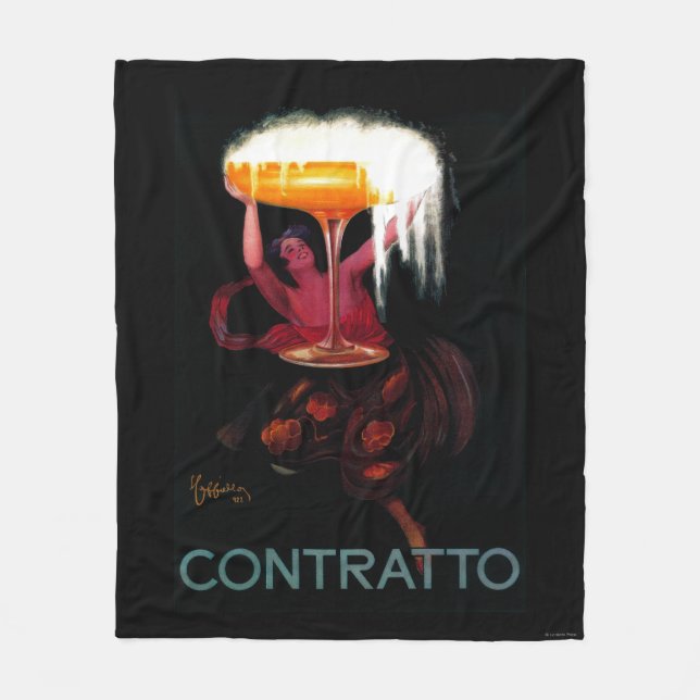 Contratto Vintages PosterEurope Fleecedecke (Vorderseite)