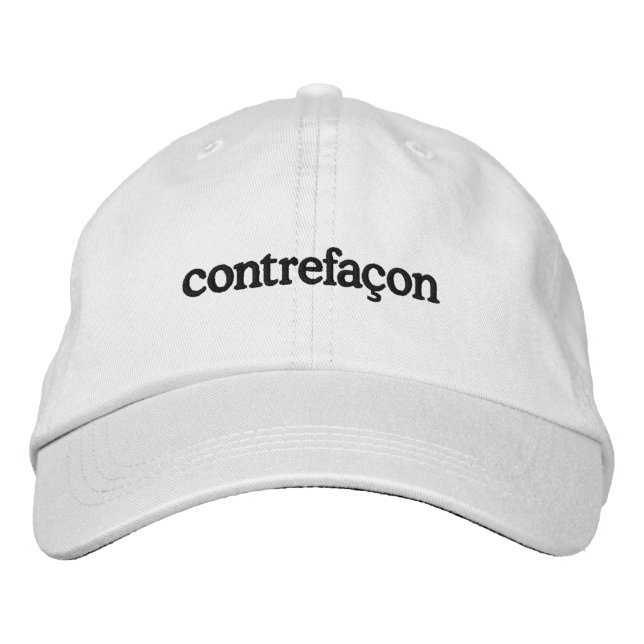 Contrefaçon bestickte Baseballkappe (Vorderseite)