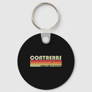 Contreras Nachname Lustig Retro Vintage 90er Gebur Schlüsselanhänger