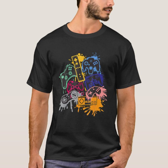 Control All The Things Video Game Controller T-Shirt (Vorderseite)