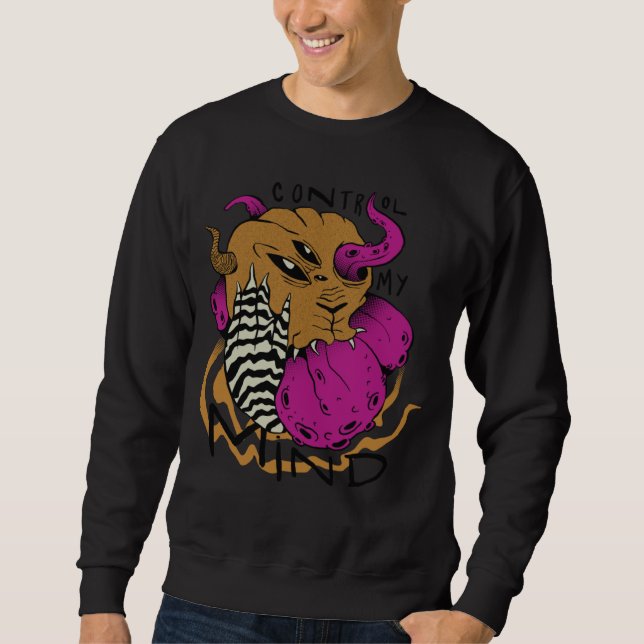 Control mind scary creepy quote sweatshirt (Vorderseite)
