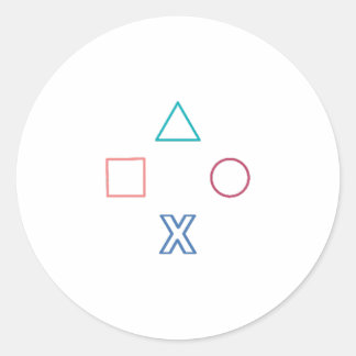 Controller-Buttons, Gamer-Geschenk, Videospiele, Runder Aufkleber