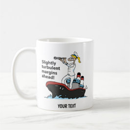 Controller Cartoon Frau Kaffeetasse