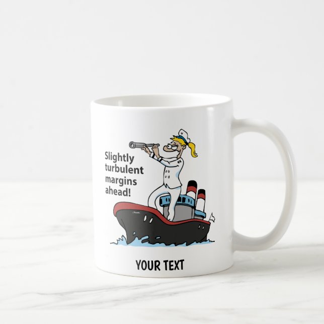Controller Cartoon Frau Kaffeetasse (Rechts)