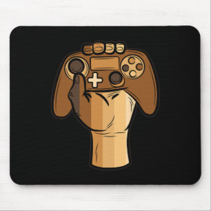 Controller Fire Black History Blm Gaming Gamer 1 Mousepad