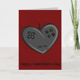 Controller Heart Gamer Valentine Feiertagskarte