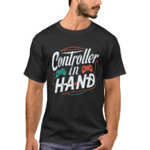 Controller in der Hand, Gamer-Shirts