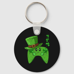 Controller Kleeblatt St Patricks Day Gaming Gamer Schlüsselanhänger