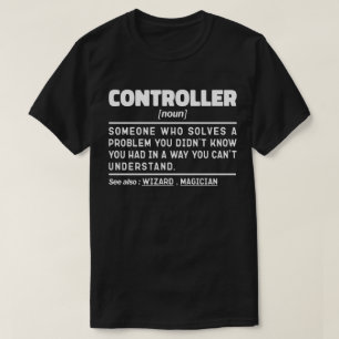 Controller Noun Accounting Worker Funny Vater Spri T-Shirt