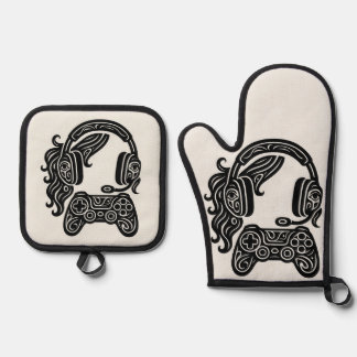 Controller-Totems Ofenhandschuh & Topflappen-Set