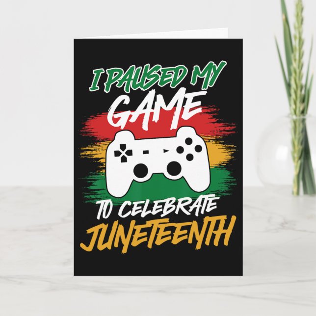 Controller Videospielkonsole pausierte mein Spiel  Karte (Vorderseite)