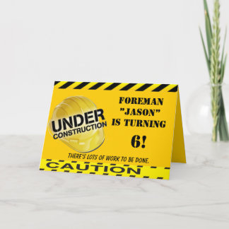 Contruction Thema-Party-Geburtstags-Party Einladung