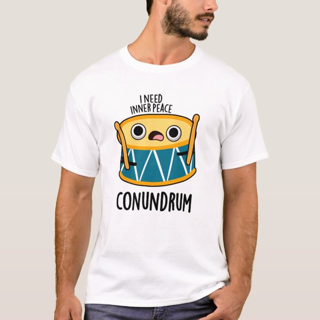 Conundrum Funny Drummer Drum Puff T-Shirt (Vorderseite)
