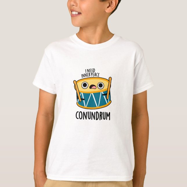 Conundrum Funny Drummer Drum Puff T-Shirt (Vorderseite)