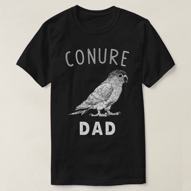 Conure Dad Green Cheek Conure Parrot Bird Papa  T-Shirt (Design vorne)