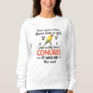 Conure Girl Gift Sun Conure Lover Parrot Eigentüme Sweatshirt