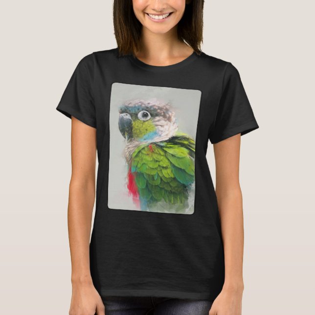 Conure Portrait 16 Animal Bird Parrot Wildlife T-Shirt (Vorderseite)