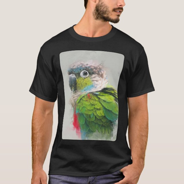 Conure Portrait 16 Animal Bird Parrot Wildlife T-Shirt (Vorderseite)