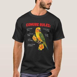 Conure Rules ConureEigentümer-Vogelbeobachtung T-Shirt